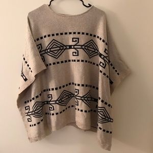 Aztec Poncho Cover-Up